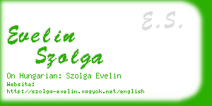 evelin szolga business card